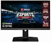 MSI 24.5 Inch Full HD IPS Panel with Adjustable Stand Frameless Design Gaming Monitor