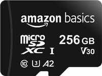 amazon basics 256Gb Microsdxc Memory Card with Full Size Adapter, 100Mb/S, U3