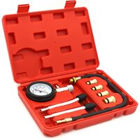 STHIRA® 8PCS Diesel Engine Compression Gauge Tester with Portable Box
