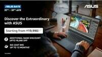  Asus Days [April 15 - 18 ] - Laptop Starts From Rs.19990 + 10% Discount on HDFC/One Card & More Bank Cards
