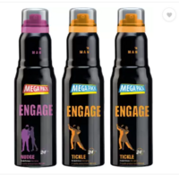 (Pack of 3) Engage Deo Combo 1 Nudge 220ml and 2 Tickle 220ml Deodorant Spray - For Men  (660 ml, Pack of 3)