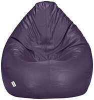  Amazon Brand - Solimo XXXL Bean Bag Cover Without Beans (Purple, Faux Leather) 