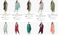 Women's Kurta Pant With Dupatta Set - Upto 88% Off Starts @449
