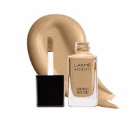 LAKMÉ Absolute Luminous Skin Tint Liquid Full- Coverage Foundation For All Skin Types, Warm Beige, 23Ml, 1 Count [Apply Coupon]