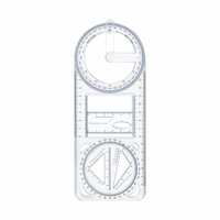 Daonphari Multifunctional Geometric Ruler Mathematics Drawing Template for Woodworking Style A