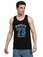 Peppyzone Sports Printed Cotton Tank Top Vest for Men