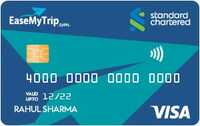 Standard Chartered EaseMyTrip Credit card - Flat 20% and 10% instant discount on hotel and flight bookings