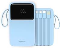 Lifelong 10000 mAh 22.5 W Compact Pocket Size Power Bank  (Blue, Lithium Polymer)