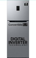 Samsung 363 L, 2 Star, Convertible 5-in-1 Digital Inverter with Display Frost Free Double Door Refrigerator (RT39C5532S8/HL, Silver, Elegant Inox, 2024 Model)