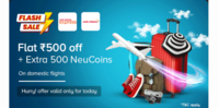 TataNeu Flash Sale - Flat ₹500 off on Domestic Flights 