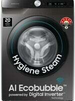 SAMSUNG 8 kg Fully Automatic Front Load Washing Machine with In-built Heater Black, Grey