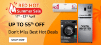 Amazon Red Hot Summer Sale up to 55% off | 17th - 22nd April