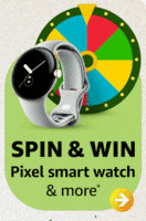 Amazon spin and win pixel smart watch & more