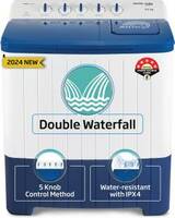 Voltas Beko 8 kg Semi Automatic Top Load Washing Machine Blue, White  (WTT80UHA/OK5I0I0W01)