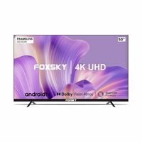 Foxsky 127 cm (50 inches) 4K Ultra HD Smart LED TV 50FS-VS (Black)