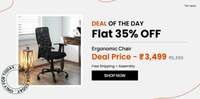 Pepperfry Deal of the Day: UV Breathable Mesh Ergonomic Chair in Black Colour