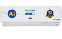 CARRIER Convertible 4-in-1 Cooling 2023 Model 1 Ton 3 Star Split AI Flexicool Inverter Dual Filtration with HD & PM 2.5 Filter AC  - White