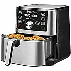 Instant Pot Air Fryer,Vortex 6 Litre,Touch Control Panel,360° Evencrisp Technology,Uses 95 % Less Oil,6-In-1 Appliance: Air Fry,Roast,Broil,Bake,Reheat,And Dehydrate(Vortex 6 Litre)1500 Watts,Silver