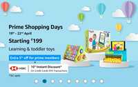 Amazon Prime Shopping Days - Min 40% Off on Toys & Games