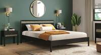 Gaku Solid Wood Size Bed In Semi Gloss Finish