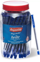 Reynolds Brite BP Pen Jar Ball Pen  (Pack of 50, Blue)