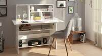 Anton Engineered Wood Study Table In White Finish