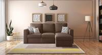 Kowloon Sectional 3 Seater Pull Out Sofa Cum Bed In Daschund Brown Colour