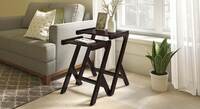 Borden Solid Wood Side Table In Mahogany Finish
