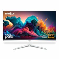 FRONTECH 24 Inch PRO Series LED Gaming Monitor | Refresh Rate 100Hz, IPS Panel | Full HD 1080p, Slim Bezel Less Design | Triple INBUILT Ports- HDMI, VGA & Type-C Port (MON-0078, White)