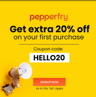 Pepperfry-Get an Extra 20% Off on First Purchase 