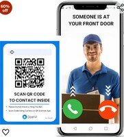 DoorVi Smart Video Doorbell Powered by QR Code Technology | Instant Visitor Video Call on Smartphone | QR Scannable Technology | 2-Way Talk