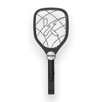 Odomos Attack Anti - Mosquito Rechargeable Racquet with 400mAH Battery || 6 Month Warranty (Black)