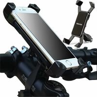 Sounce Waterproof New Bike Phone Mount Anti Shake and Stable 360‚° Rotation Bike Bicycles Accessories for Any Smartphone GPS Other Devices Between 3.5 and 6.5 inches