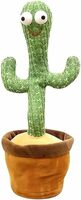 Storio Toys Dancing Cactus Talking Toy, Cactus Plush Toy, Wriggle & Singing Recording Repeat What You Say Funny Education Toys for Babies Children Playing, Home Decorate