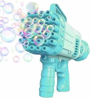 GRAPHENE 32 Hole Electric Gatling Bubble Gun for Kids with Soap Solution Indoor and Outdoor Toys for Toddlers Bubble Launcher Machine for Girls and Boys (Color as per Stock)