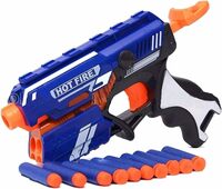 Jack Royal Storm Hot Fire Soft Bullet Gun Toy with 10 Safe Soft Foam Bullets, Fun Target Shooting Battle Fight Game for Kids Boys (Storm- Hot Fire) 78% off  78% off