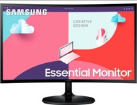 SAMSUNG 23.8 inch Curved Full HD LED Backlit VA Panel with 1800R, HDMI, Audio Ports, HDMI, Flicker Free Slim Design Monitor (LS24C360EAWXXL/LS24C366EAWXXL)