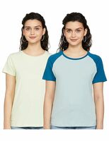 Amazon Brand - Symbol Women's Regular Fit T-Shirt (Pack of 2) Rs. 399
