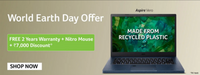 Acer World Earth Day Offer - ₹7000 Discount + Free 2 years warranty + Nitro Mouse