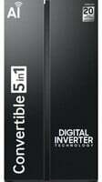 Samsung 653 L, 3 Star, Frost Free, Double Door, Convertible 5-in-1 Digital Inverter, Side By Side AI Enabled Smart Refrigerator with WiFi (RS76CG8003B1HL, Black Matt, 2024 Model)