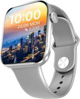 CrossBeats Ignite Stellr – 2.01” Largest AMOLED Bluetooth Calling Smartwatch  (Silver Strap, Free Size)