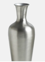 Festive Pwtr Surahi Vase Silver
