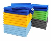 SOFTSPUN Microfiber Cloth - 25 pcs 40x40 cms 340 GSM Multicolor!