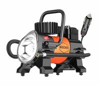 Woscher 678 Metal Car Tyre Inflator for Car or Car Air Pump for Tyres| Portable Boltflow Metal Car Tyre Inflator Pump & Air Compressor for Car pump with LED Light | Air Pump for Car| Air Inflator For Car, Bike & Othr I