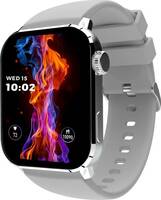 beatXP Unbound+ 1.8" AMOLED Display, BT Calling, 1000nits Brightness & Voice Assistant Smartwatch  (Ice Silver Strap, Free Size)