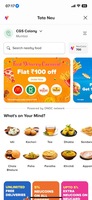 Flat 100 off on food delivery orders on Tata Neu