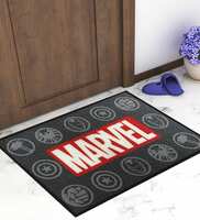 Grey Marvel Theme Nylon 23x15 Inches AntiSkid Door Mat