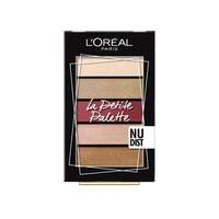 L'Oréal Paris Eyeshadow Palette, Mini-Sized, High Pigmentation, Highly Blendable Shades, La Petite, Nudist