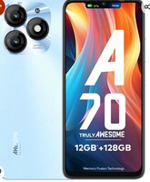 itel A70 (4GB RAM, 128GB ROM) Upto 12GB RAM with Memory Fusion | 13MP Dual Rear Camera & 8MP Front Camera | 5000mAh with Type-C | Dynamic Bar | Side Fingerprint | Octa-Core Processor | Azure Blue