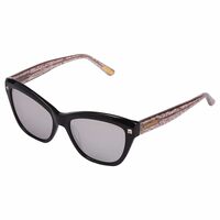 Marciano by GUESS Mirrored Cat Eye Women's Sunglasses - (GUESS MARCIANO 0741 05G|56|Silver Color Lens)